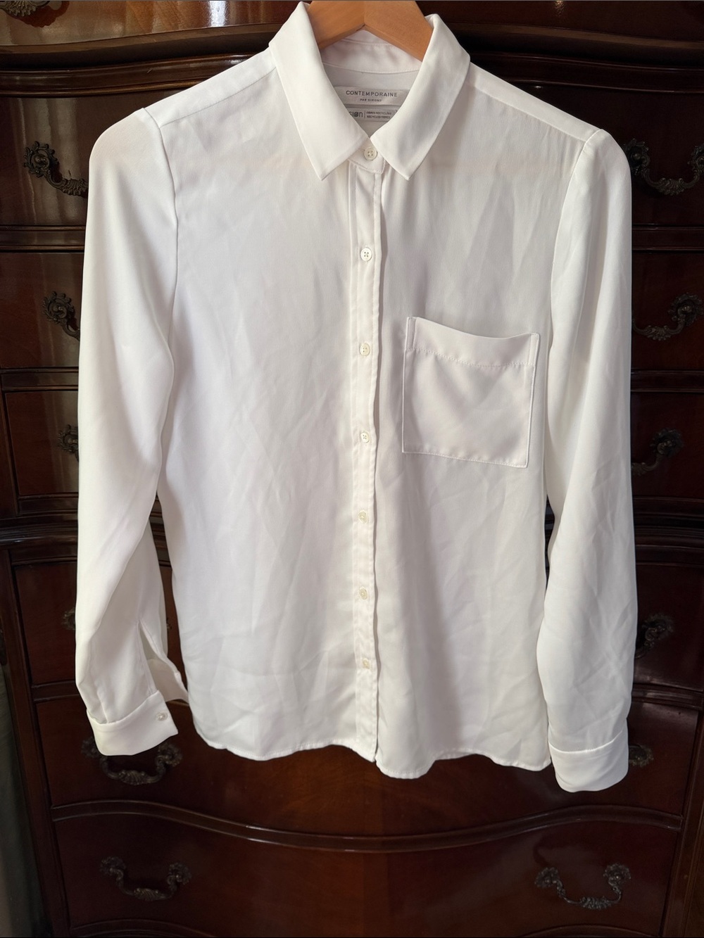 Never worn Simons Contemporaine classic white blouse Size XS